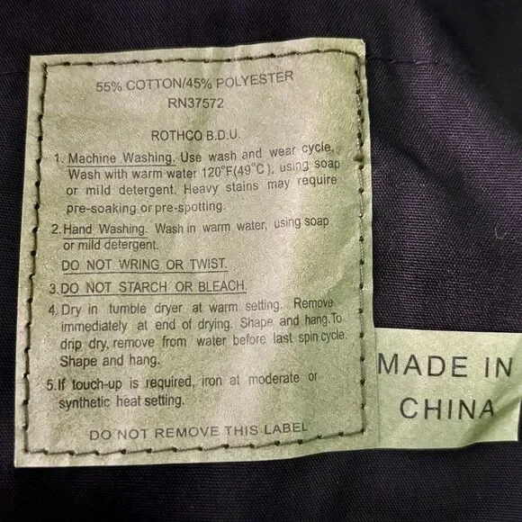 Rothco BDU Camo Long Shorts Men's Size 39 to 43 Adjustable Cargo RN 37572 - Picture 4 of 7